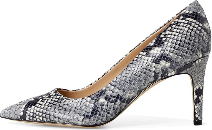 Marc Fisher LTD Genni High Women's Heels Light Natural Snake Leather : 10 M, Leather/Rubber - Image 6