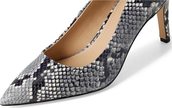 Marc Fisher LTD Genni High Women's Heels Light Natural Snake Leather : 10 M, Leather/Rubber - Image 7
