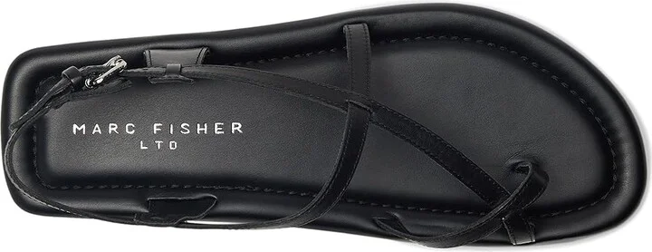 Marc Fisher LTD Gerty Women's Dress Sandals Black Leather : 6 M - Image 2