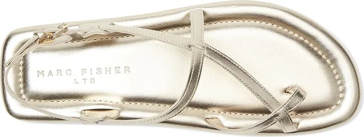 Marc Fisher LTD Gerty Women's Dress Sandals Gold Leather : 6.5 M - Image 2
