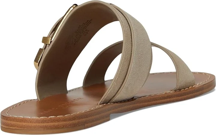 Marc Fisher LTD Hallyn Women's Dress Sandals Taupe Suede 240 : 8 M, Leather - Image 4