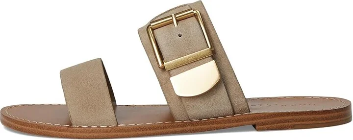 Marc Fisher LTD Hallyn Women's Dress Sandals Taupe Suede 240 : 8 M, Leather - Image 6