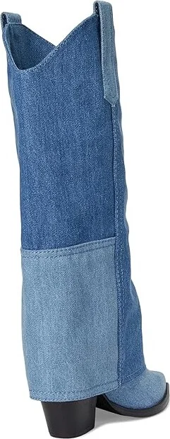 Marc Fisher LTD Harlo Women's Boots Dark Blue Denim : 8.5 M, Leather/Rubber/Textile - Image 4