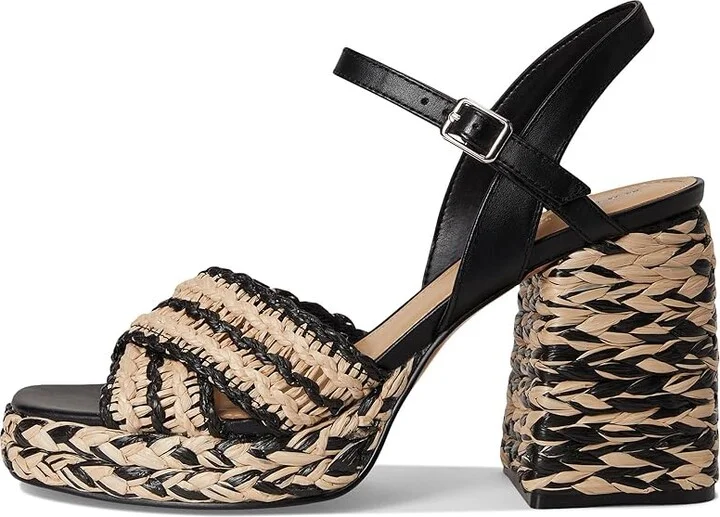 Marc Fisher LTD Juliey Women's Dress Sandals Black/Light Natural : 7 M, Leather - Image 6
