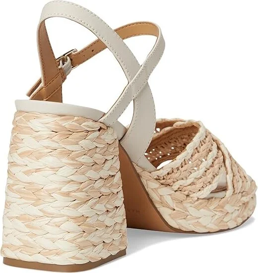 Marc Fisher LTD Juliey Women's Dress Sandals Cream/Light Natural : 8 M, Leather - Image 4