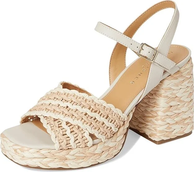 Marc Fisher LTD Juliey Women's Dress Sandals Cream/Light Natural : 8 M, Leather - Image 5