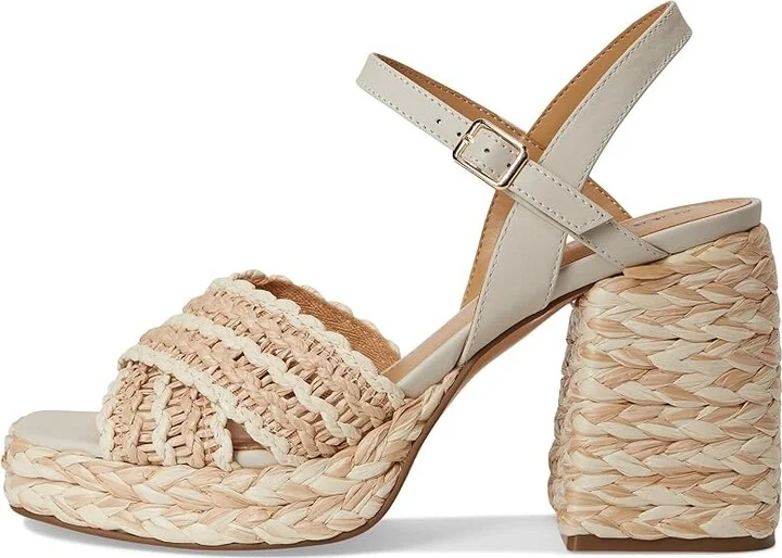 Marc Fisher LTD Juliey Women's Dress Sandals Cream/Light Natural : 8 M, Leather - Image 6