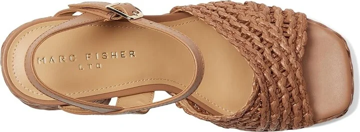 Marc Fisher LTD Juliey Women's Dress Sandals Medium Natural : 9.5 M, Leather - Image 2