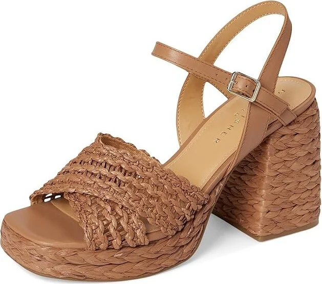 Marc Fisher LTD Juliey Women's Dress Sandals Medium Natural : 9.5 M, Leather - Image 5