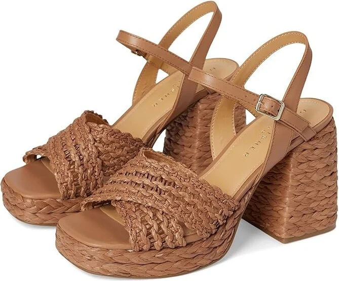 Marc Fisher LTD Juliey Women's Dress Sandals Medium Natural : 9.5 M, Leather