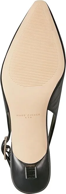 Marc Fisher LTD Kory High Women's Heels Black Leather : 7.5 M, Leather/Suede - Image 3