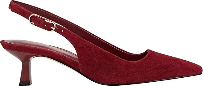 Marc Fisher LTD Kory High Women's Heels Dark Red Suede : 6.5 M, Leather/Suede - Image 6
