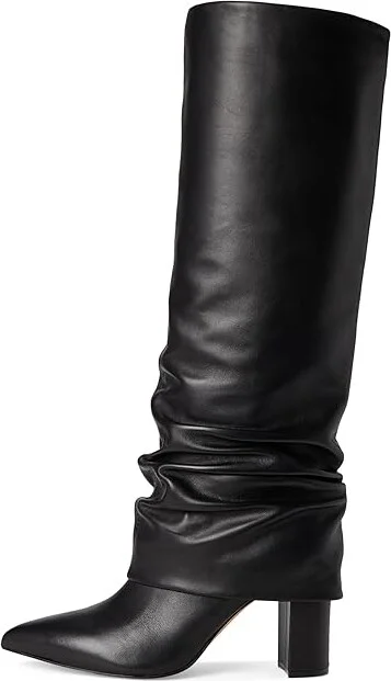 Marc Fisher LTD Lalita Women's Boots Black Leather : 10 M, Leather/Textile - Image 6