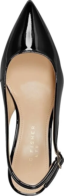 Marc Fisher LTD Larysa High Women's Heels Black Patent Leather : 8 M, Leather/Synthetic/Textile - Image 2