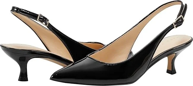 Marc Fisher LTD Larysa High Women's Heels Black Patent Leather : 8 M, Leather/Synthetic/Textile
