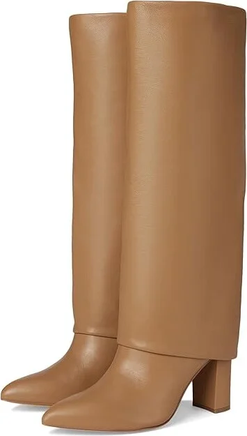 Marc Fisher LTD Leina Women's Boots Medium Natural Leather : 9 M