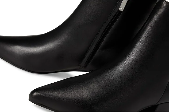 Marc Fisher LTD Leonna Women's Boots Black Leather : 6.5 M - Image 3