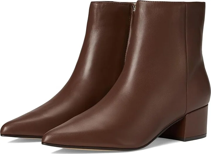 Marc Fisher LTD Leonna Women's Boots Dark Brown Leather : 6 M