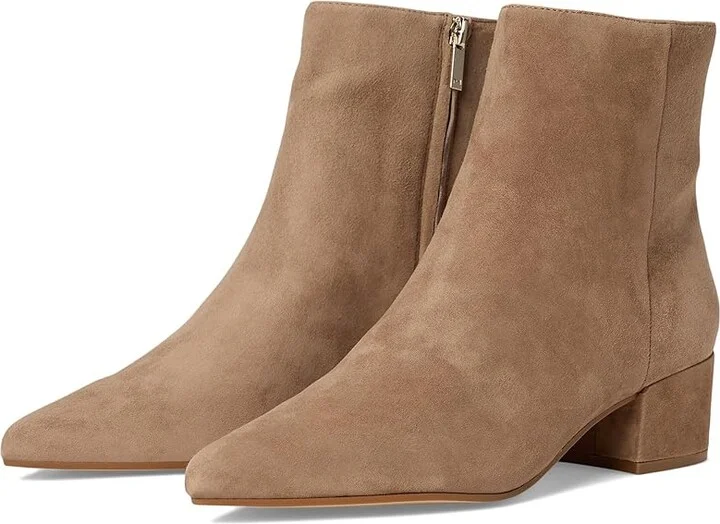 Marc Fisher LTD Leonna Women's Boots Medium Natural Suede : 6.5 M, Leather
