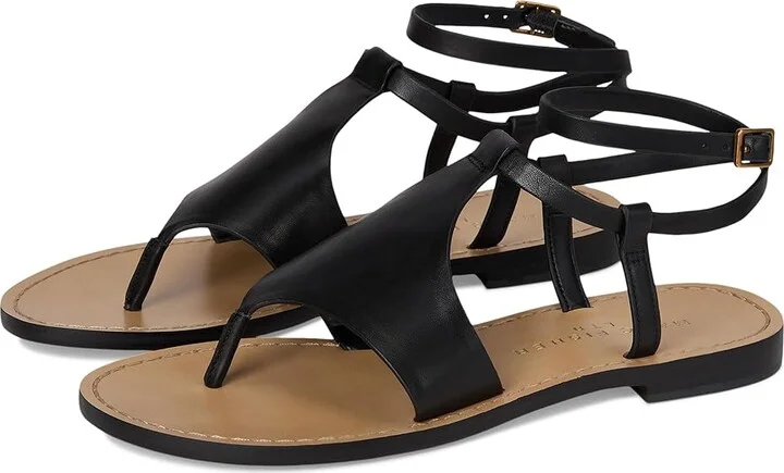 Marc Fisher LTD Lille Women's Dress Sandals Black Leather : 6 M