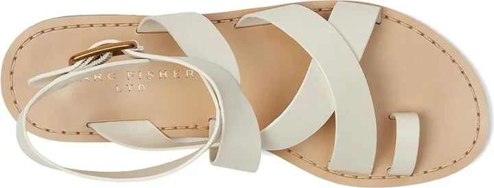 Marc Fisher LTD Lollie Women's Dress Sandals Ivory Leather : 6.5 M - Image 2
