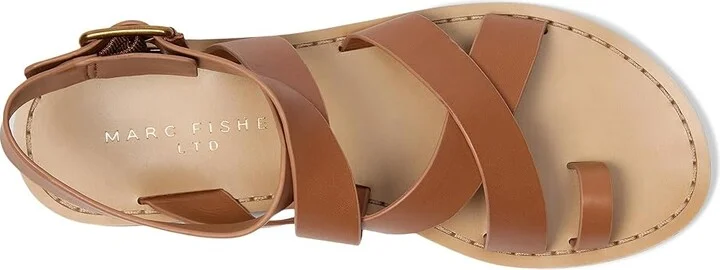 Marc Fisher LTD Lollie Women's Dress Sandals Medium Natural Leather : 10 M - Image 2