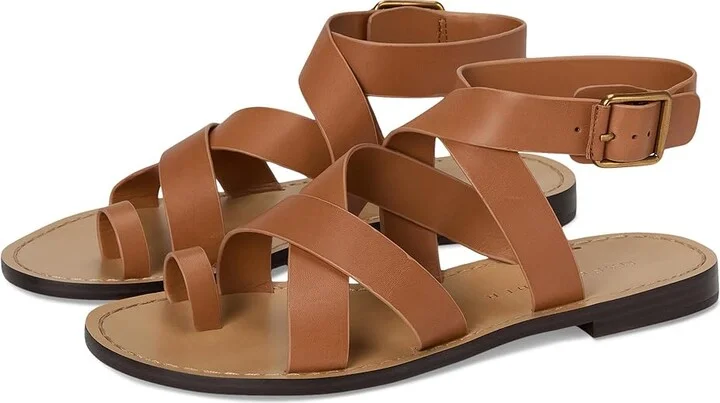 Marc Fisher LTD Lollie Women's Dress Sandals Medium Natural Leather : 10 M
