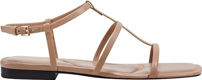 Marc Fisher LTD Marris Women's Sandals Medium Natural Leather : 9 M - Image 5