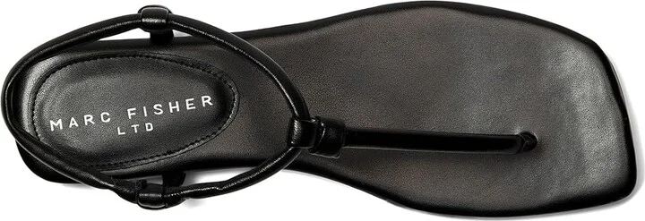 Marc Fisher LTD Maycee Women's Wedge Shoes Black Leather : 6 M - Image 2