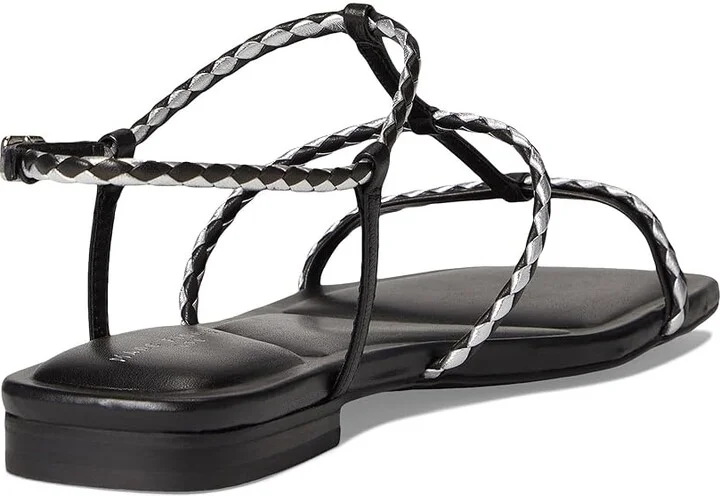 Marc Fisher LTD Maze Women's Dress Sandals Black Leather : 8.5 M, Rubber/Synthetic - Image 4