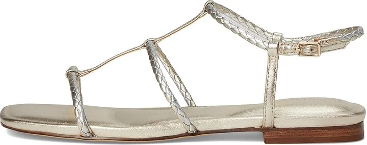 Marc Fisher LTD Maze Women's Dress Sandals Gold Leather : 8 M, Rubber/Synthetic - Image 6