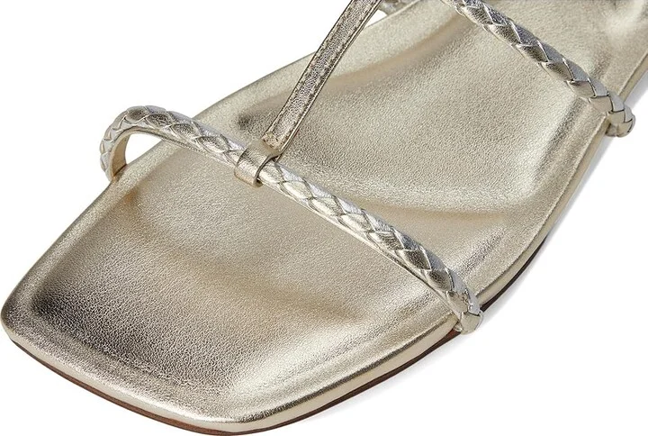 Marc Fisher LTD Maze Women's Dress Sandals Gold Leather : 8 M, Rubber/Synthetic - Image 7