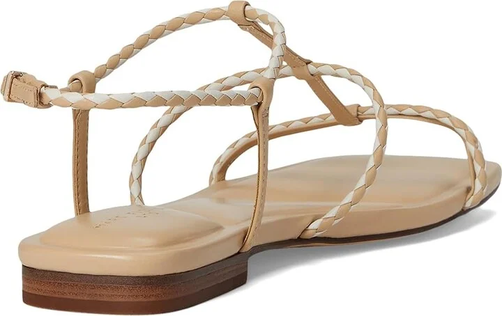 Marc Fisher LTD Maze Women's Dress Sandals Light Natural/Cream Leather : 7 M, Rubber/Synthetic - Image 4
