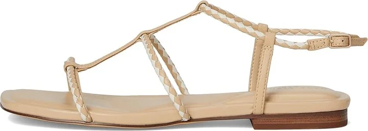 Marc Fisher LTD Maze Women's Dress Sandals Light Natural/Cream Leather : 7 M, Rubber/Synthetic - Image 6