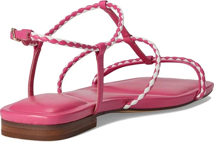 Marc Fisher LTD Maze Women's Dress Sandals Pink/White Leather : 6.5 M, Rubber/Synthetic - Image 4