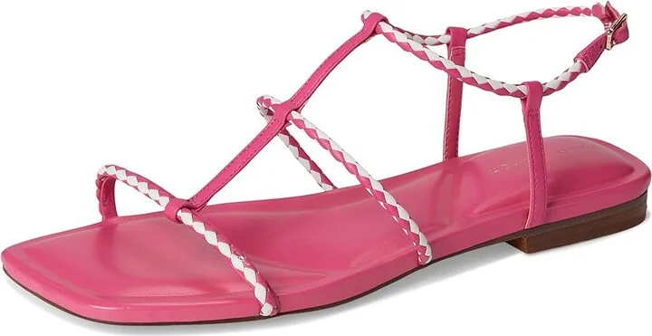 Marc Fisher LTD Maze Women's Dress Sandals Pink/White Leather : 6.5 M, Rubber/Synthetic - Image 5