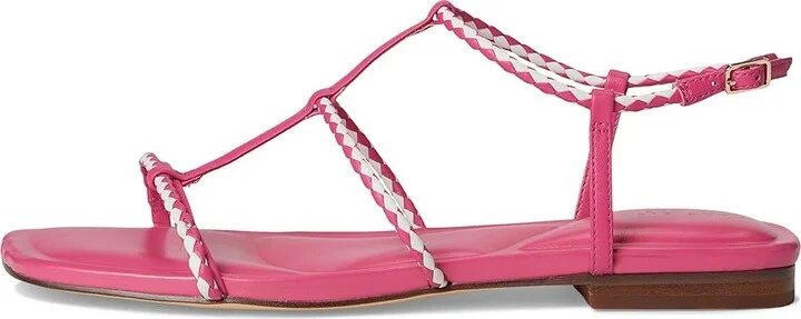Marc Fisher LTD Maze Women's Dress Sandals Pink/White Leather : 6.5 M, Rubber/Synthetic - Image 6