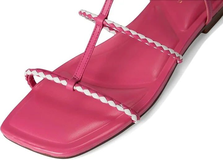 Marc Fisher LTD Maze Women's Dress Sandals Pink/White Leather : 6.5 M, Rubber/Synthetic - Image 7