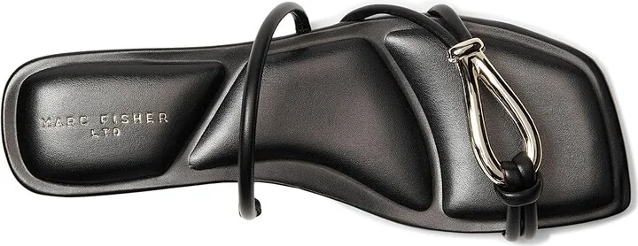 Marc Fisher LTD Mazza Women's Dress Sandals Black Leather : 10 M - Image 2