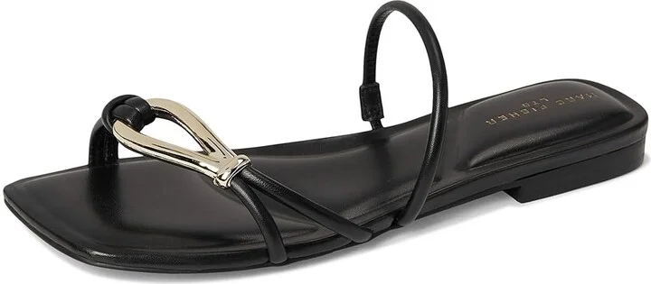 Marc Fisher LTD Mazza Women's Dress Sandals Black Leather : 10 M - Image 5