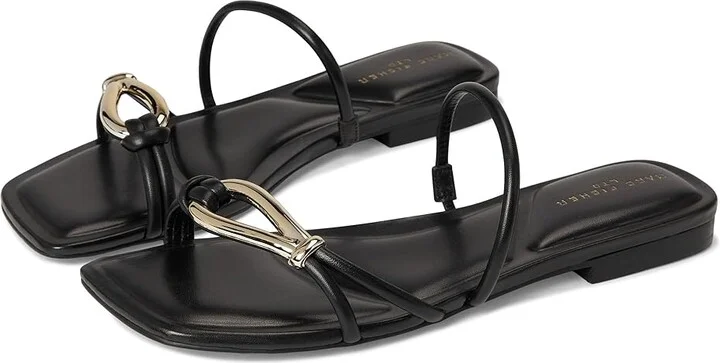 Marc Fisher LTD Mazza Women's Dress Sandals Black Leather : 10 M