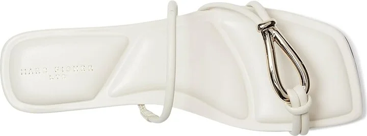 Marc Fisher LTD Mazza Women's Dress Sandals Cream Leather : 7.5 M - Image 2