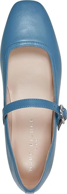 Marc Fisher LTD Mlgarissa Women's Flat Shoes Blue Leather : 6.5 M - Image 2