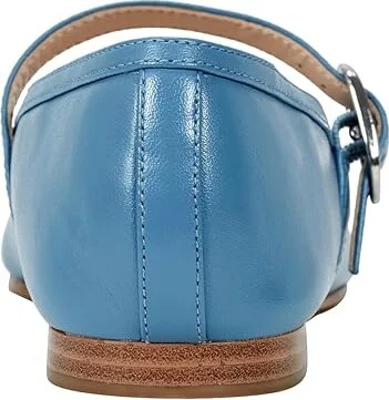 Marc Fisher LTD Mlgarissa Women's Flat Shoes Blue Leather : 6.5 M - Image 4