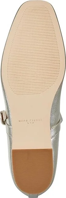 Marc Fisher LTD Mlgarissa Women's Flat Shoes Gold Leather : 8.5 M - Image 3