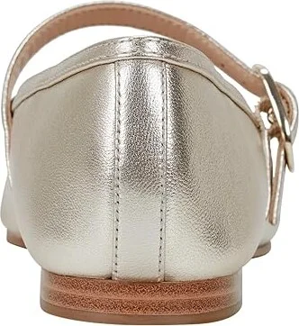 Marc Fisher LTD Mlgarissa Women's Flat Shoes Gold Leather : 8.5 M - Image 4