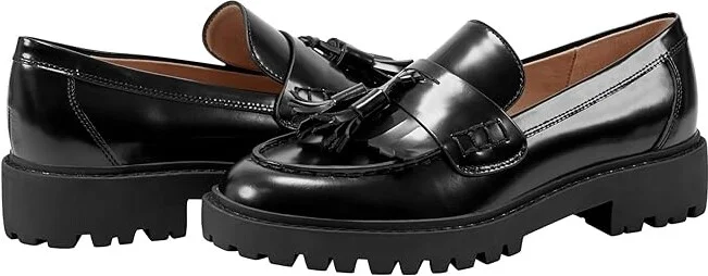 Marc Fisher LTD Mlozzie Women's Flat Shoes Black Leather : 8 M
