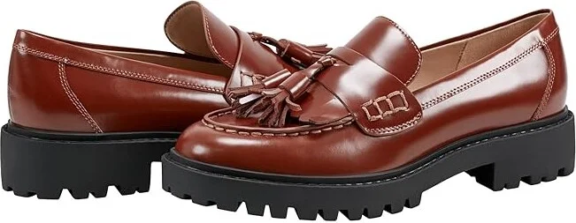 Marc Fisher LTD Mlozzie Women's Flat Shoes Medium Brown Leather : 8 M