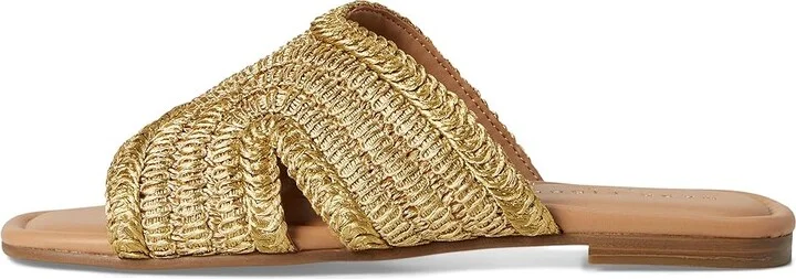 Marc Fisher LTD Narda Women's Sandals Gold : 9 M, Synthetic - Image 6
