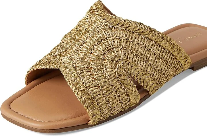 Marc Fisher LTD Narda Women's Sandals Gold : 9 M, Synthetic - Image 7
